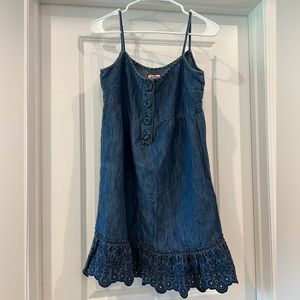 Juicy Couture Denim Tank Eyelet Dress